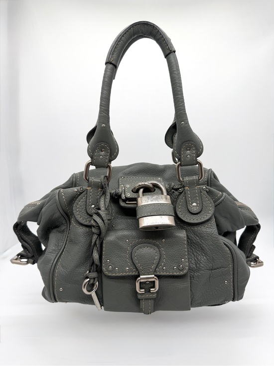 Chloe Handbags - Chloe Paddington Gray Calfskin Leather Shoulder Bag